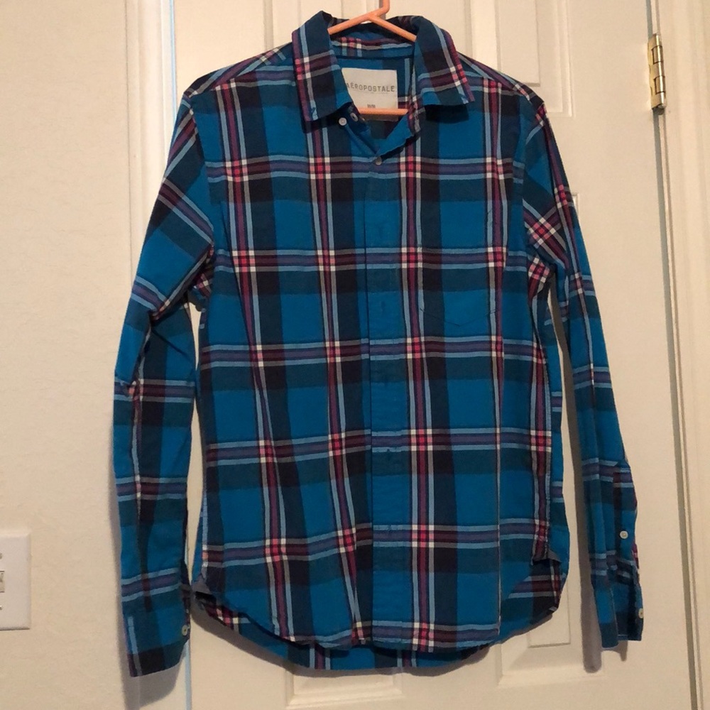 Long sleeve plaid Aeropostale shirt